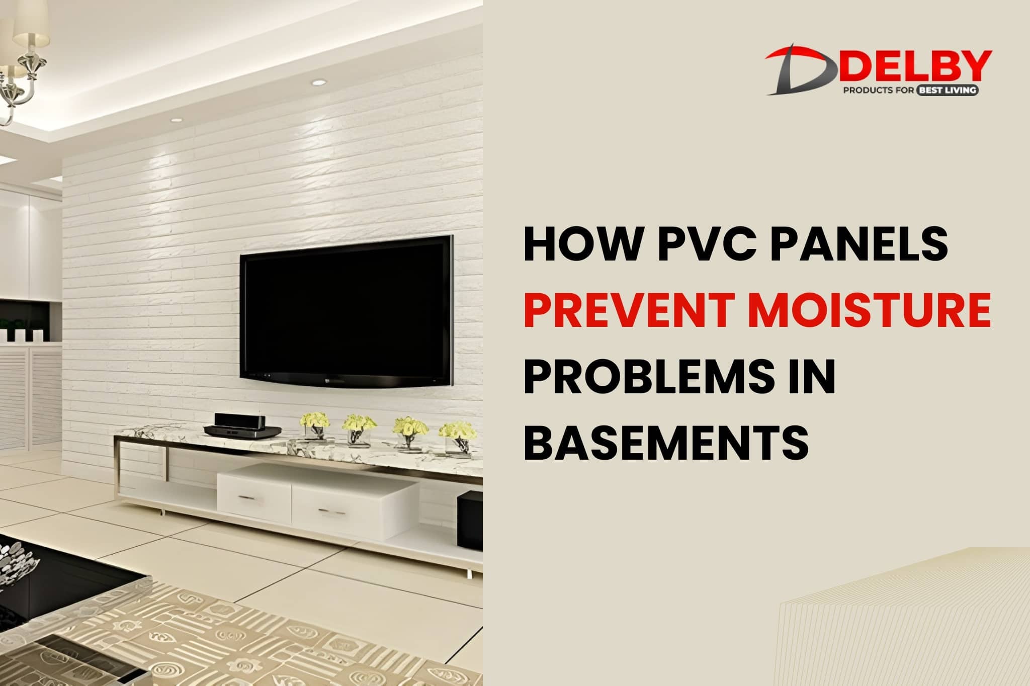 How PVC Panels Prevent Moisture Problems Inside Basements