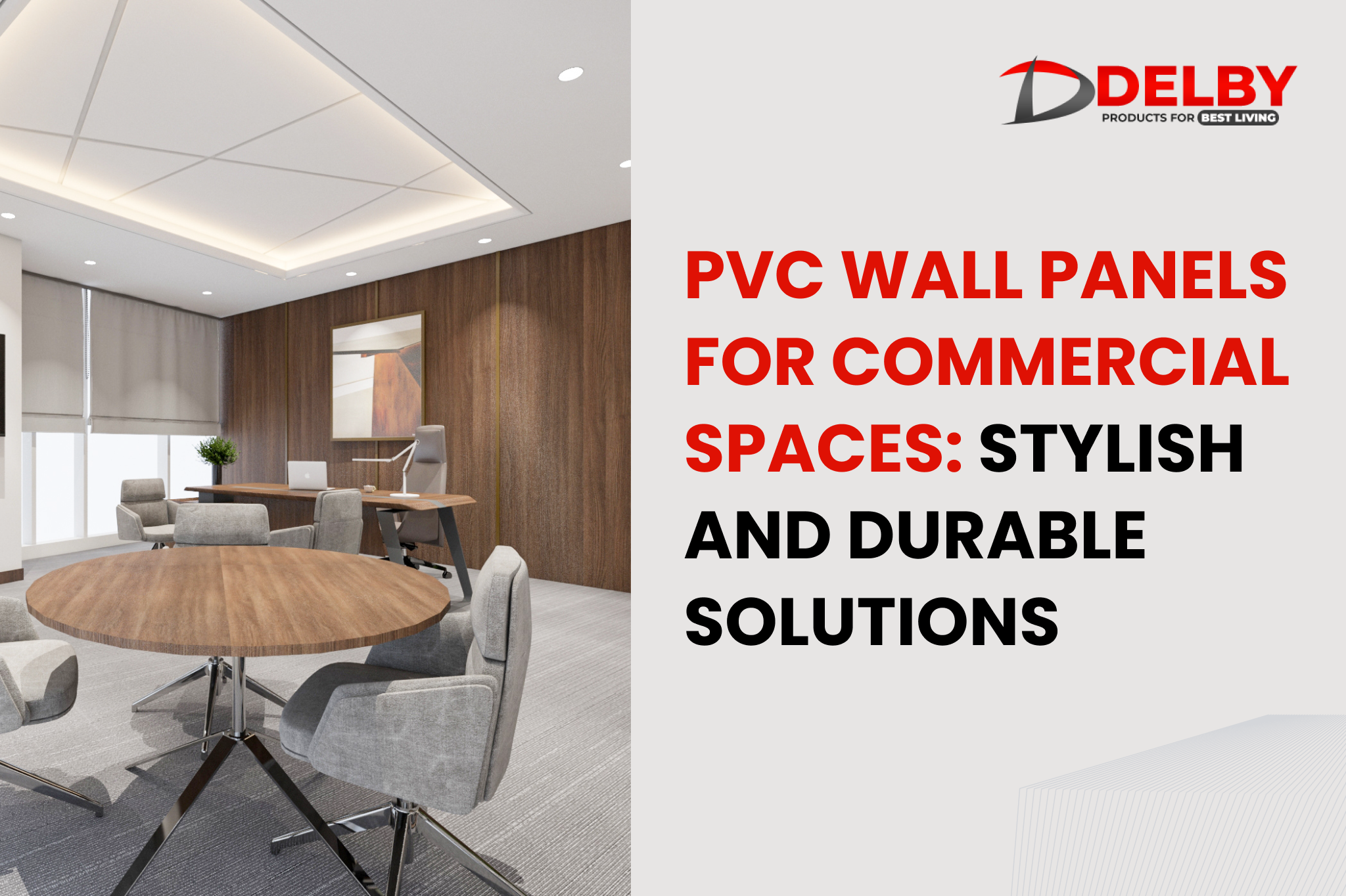 PVC Wall Panels for Commercial Spaces: Stylish and Durable Solutions