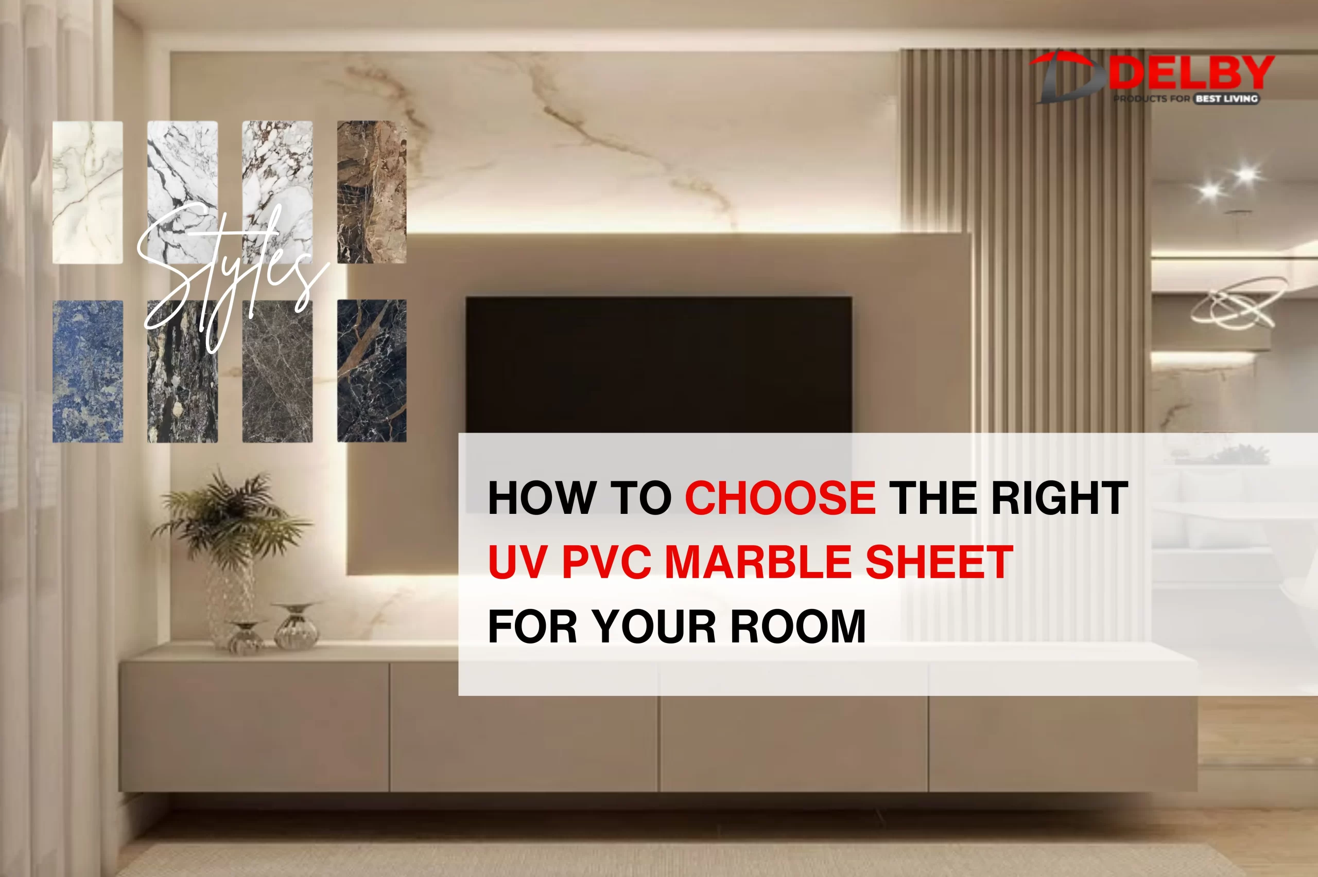 UV PVC marble sheet