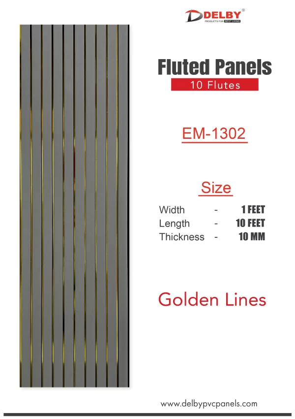Eco Fluted Golden Line Series